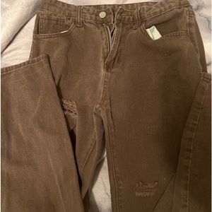 brown vintage jeans
